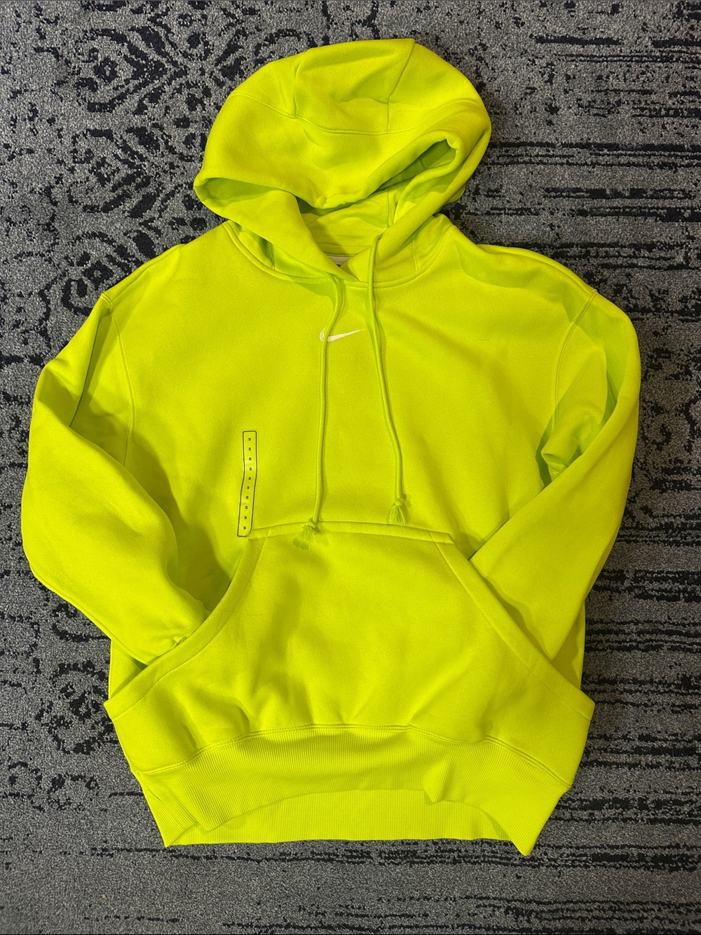 NWT Nike Women’s Neon Lime Green Pullover Hoodie size Small